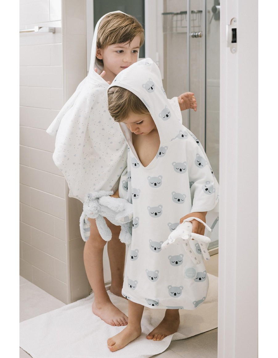 Poncho toalla con capucha para niños