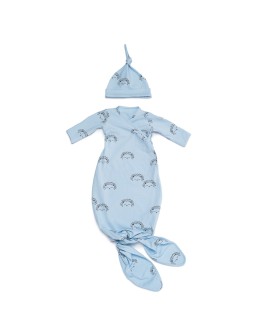 Pijama anudado Erizos azul Petite Marmotte