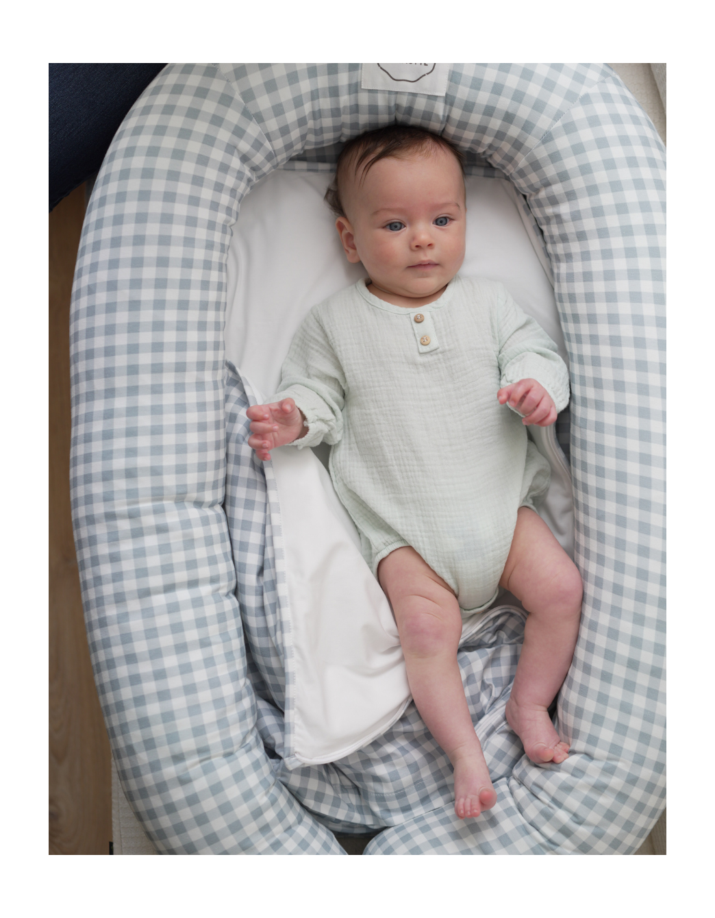 🐣 Mini cuna nido para bebés recién nacidos - Vichy