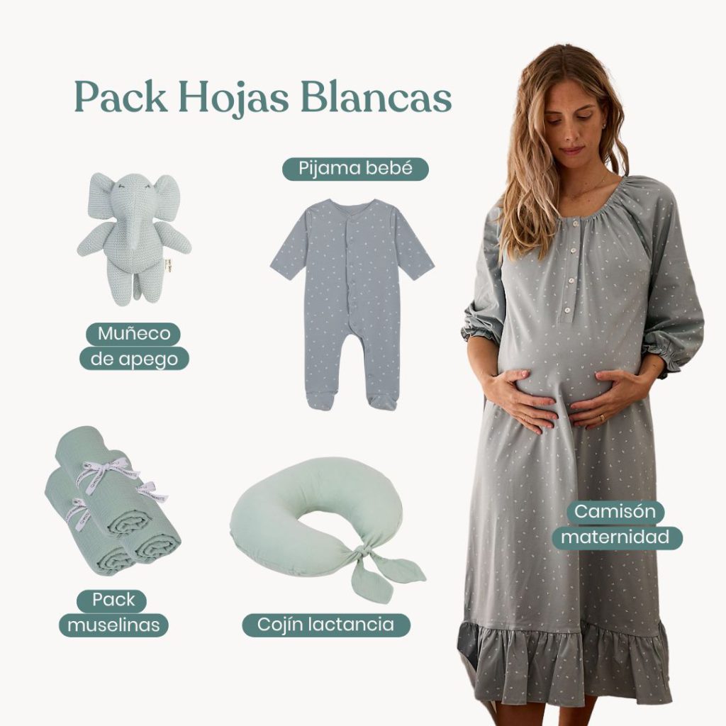 pack-hojas-blancas-camisón-maternidad-petite-marmotte